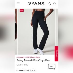 🌼NWOT🌼 Spanx Booty Boost Flare Yoga Pant